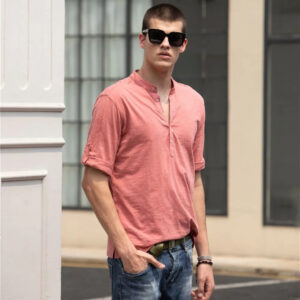 Tunique Chemise en lin manches courtes