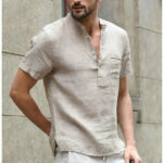 Tunique col mao homme