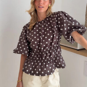 Chemise à manches bouffantes - Femme